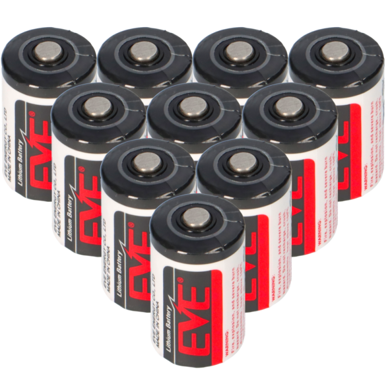 10x EVE Lithium 3 6V Batterie ER14250 1 2 AA ER 14250