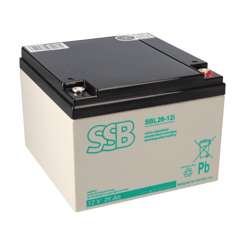 SSB Blei Akku SBL 26 12i AGM Batterie 12V 26Ah