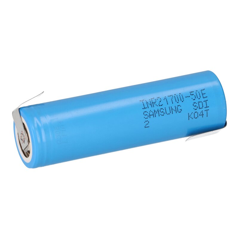 Samsung INR21700 50E 3 6V 5000mAh 10A Li Ion Akku mit Z Lötfahne