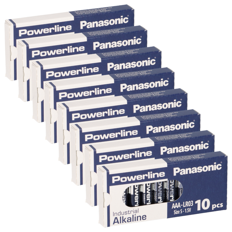 80x MICRO AAA LR03 MN2400 Batterie PANASONIC POWERLINE INDUSTRIAL 138