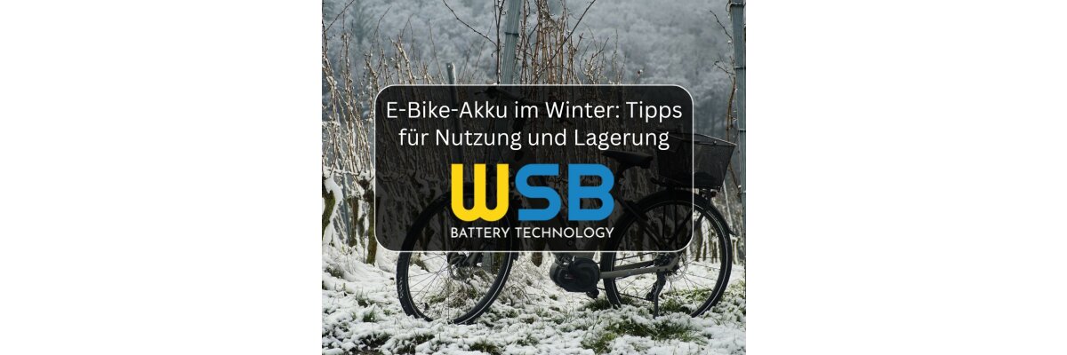 E-Bike-Akku im Winter - Tipps für Nutzung und Lagerung - 
