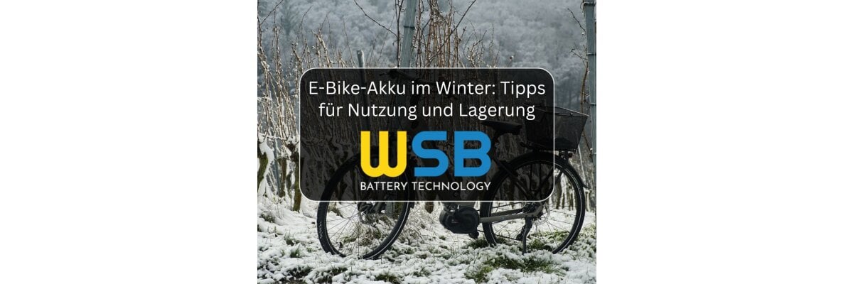 E-Bike-Akku im Winter - Tipps für Nutzung und Lagerung - E-Bike Akku im Winter - Nutzung und Lagerung