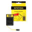 PATONA Smart Dual LCD USB Ladegerät f. Fuji NP-W126...