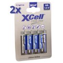 8x XTREME Lithium Batterie AA Mignon FR6 L91 XCell 4er...