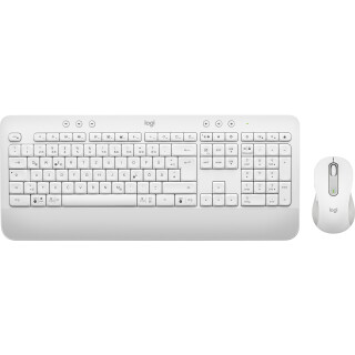 Logitech Tastatur/Maus Set MK650, Wireless, Bolt, Bluetooth, weiss