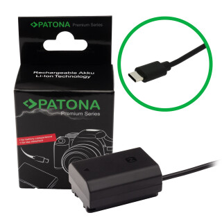 PATONA Premium USB-C Input Akku-Adapter für Sony NP-FZ100