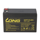 4x Kung Long VdS wp7.2-12a f1, 12v, 7,2 Ah lead agm battery 4,8mm Faston