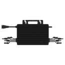 Balkonkraftwerk 1700W 2x Speicher 4x 425W JA Solar Hoymiles HMS-1600W-4T Wechselrichter Komplettset Bifazial Black Frame 0% MwSt nach §12 Abs. 3 UstG