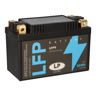 Batterie LiFePO4 12,8V 36Wh für Motorrad Startbatterie ML LFP9