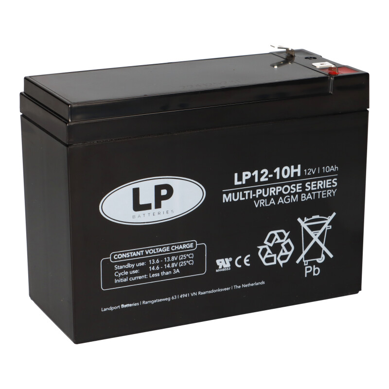 Landport Bleiakku 12V 10Ah AGM Batterie NSA LP12 10H T2