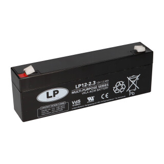 Landport Bleiakku 12V 2,3Ah AGM Batterie NSA LP12-2,3 T1 VdS