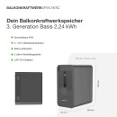 Plug & Play Balkonkraftwerk Batteriespeicher Basisspeicher 2,2 kWh