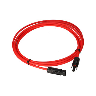 Verlängerungskabel 6mm² kompatibel mit MC4 Solarkabel - 4m rot