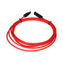 Verlängerungskabel 6mm² kompatibel mit MC4 Solarkabel - 4m rot 0% MwSt nach §12 Abs. 3 UstG