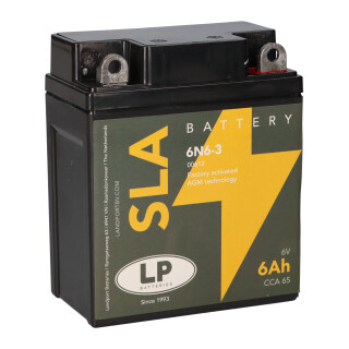 Batterie AGM SLA 6V 6Ah für Motorrad Startbatterie MS 6N6-3