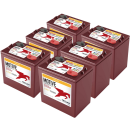 6x Trojan T-105 6V 207Ah Deep Cycle AGM Traktionsbatterie