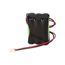 Rechargeable battery for emergency lights suitable for Beghelli 415390000 NiMH 7.2v 600mAh with 200mm cable and plug