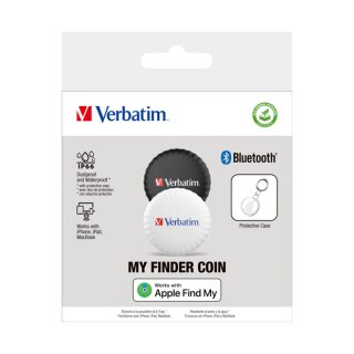 Bluetooth Tracker My Finder Coin MYFC-02BW Apple Find My App