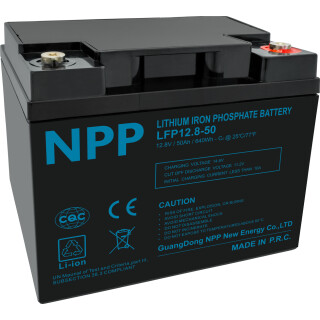 NPP LiFePO4 Akku LFP12.8-50 inkl. Bluetooth 12,8V 50Ah