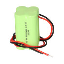 Akkupack für Notbeleuchtung NiMH 4,8V 2000mAh 4xAA mit Kabel