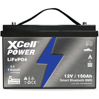 XCell LiFePO4 Akku 12V 150Ah Pro Ultimate mit Bluetooth