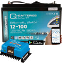 Q-Batteries 12-100 12,8V 100Ah 1280Wh LiFePO4 Batterie + Victron Orion Ladegerät