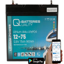 Q-Batteries 12-75 12,8V 75Ah 960Wh LiFePO4 Batterie + Victron Orion Ladegerät