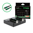 Premium Dual pd Performance charger + 2 Premium 18650 cells