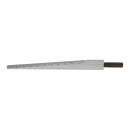 Measuring wedge 0.5-7mm made of matt chrome-plated steel 0.1mm