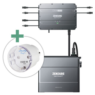 Zendure SolarFlow2000 Set mit 1 x AB2000 inkl. Shelly Plus Plug S