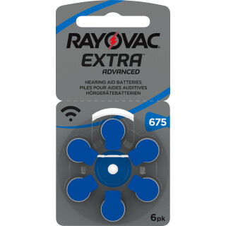 Rayovac Hörgerätebatterie Zinc Air, 675, 1.4V Extra Advanced