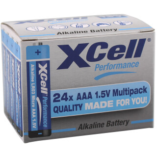 24x XCell Performance 1,5V LR03 Micro AAA AlMn Batterie