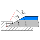 Präzisions-Haarlineal Stahl brüniert 100mm im...