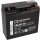 B-Ware Q-Batteries 12LCP-19 / 12V - 19Ah Blei Akku Zyklentyp AGM - Deep Cycle VRLA