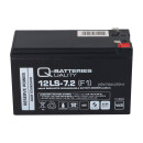 B-Ware Q-Batteries 12LS-7.2 F1 12V 7,2Ah Blei-Vlies-Akku / AGM VRLA mit VdS