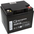 B-Ware Q-Batteries 12LCP-50 12V 50Ah Blei Akku Zyklentyp...