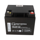 B-Ware Q-Batteries 12LCP-50 / 12V - 50Ah Blei Akku Zyklentyp AGM - Deep Cycle VRLA