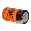 Fanso er34615m D-cell 3.6v 13000mAh Li-SOCl2 battery U-solder tag