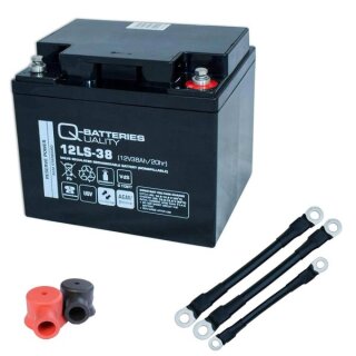 USV-Akku Q-Batteries 216V-Anlage 18 x 12LS-38 für Sicherheitsbeleuchtung Inkl. Zubehör