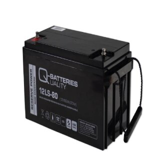 USV-Akku Q-Batteries 216V-Anlage 18 x 12LS-80 für Sicherheitsbeleuchtung Inkl. Zubehör