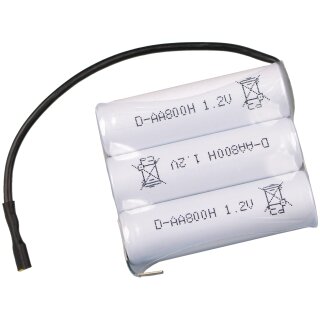 Notleuchtenakku 3,6V 860mAh mit Faston 2,8mm für ER elektronik 784152036