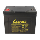 Replacement battery for Invacare Dragon 2x Kung Long lead battery kph75-12ne m6 12v 75Ah cycle resistant