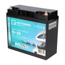 Q-Batteries LiFePO4 Akku 12-24 12,8V 24Ah 307,2Wh Batterie