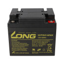 Replacement battery E-Lobil c304, Maxi 260 Norderoog 2x Kung Long 12v 50Ah lead battery cycle resistant agm vrla