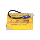 Battery pack for emergency lights 3.6v 800mAh NiCd F3x1...