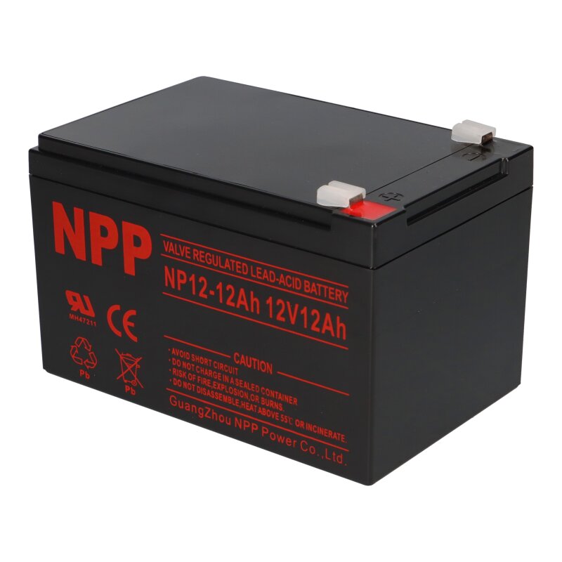 NPP Blei-Akku AGM NP12-12 12V 12Ah Günstig Kaufen