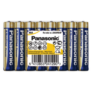 Panasonic AAA Micro Alkaline Power 1,5V Batterie 8er Folie