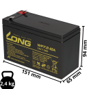 Lead-acid battery compatible Seadoo Aqua Ranger 12v 7.2...